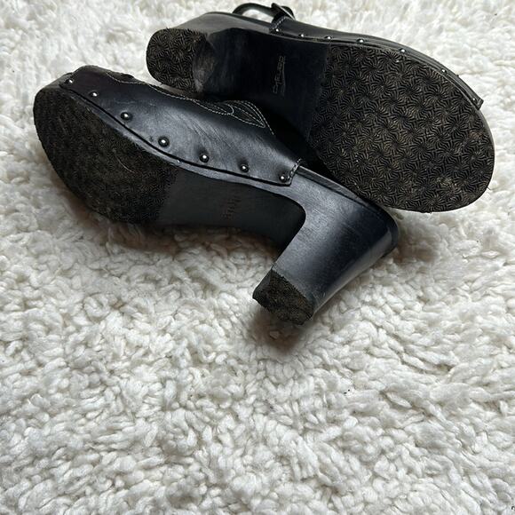 Dansko Black Butterfly Style Cutout Heel Y2K 90s Thick quality Going out Shoe - Picture 4 of 10